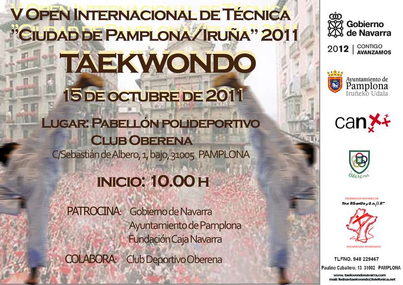 V OPEN INTERNACIONAL DE TECNICA CIUDAD DE PAMPLONA/IRU&Ntilde;A